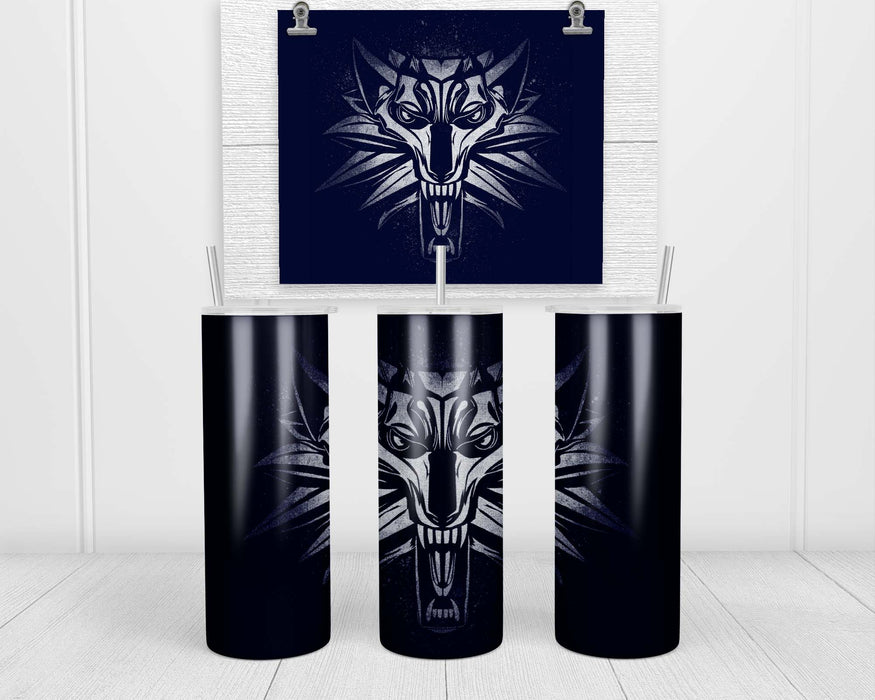 Graffiti White Wolf Double Insulated Stainless Steel Tumbler