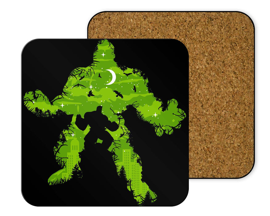 Green Monster Coasters