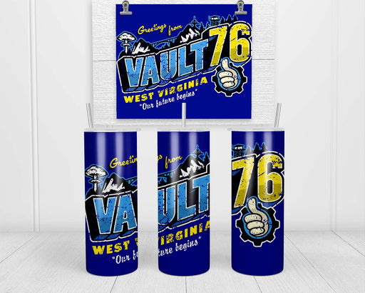Greetings from W V Vault Double Insulated Stainless Steel Tumbler
