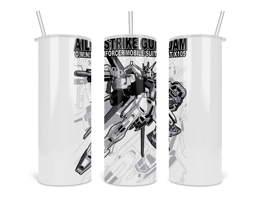 Gundam Aile Strike Double Insulated Stainless Steel Tumbler