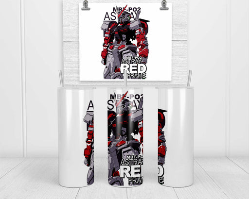 Gundam Astray Red Frame Double Insulated Stainless Steel Tumbler