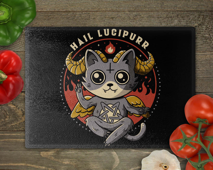 Hail Lucipurr Cutting Board