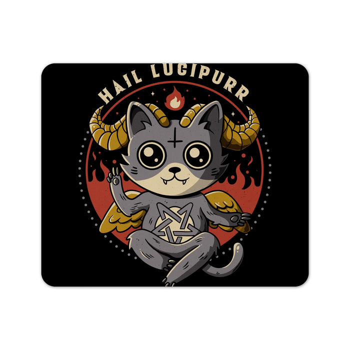 Hail Lucipurr Mousepads