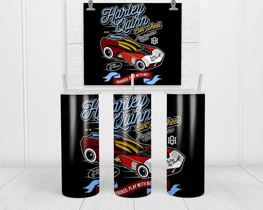 Harley Quinn Car Wheel Double Insulated Stainless Steel Tumbler