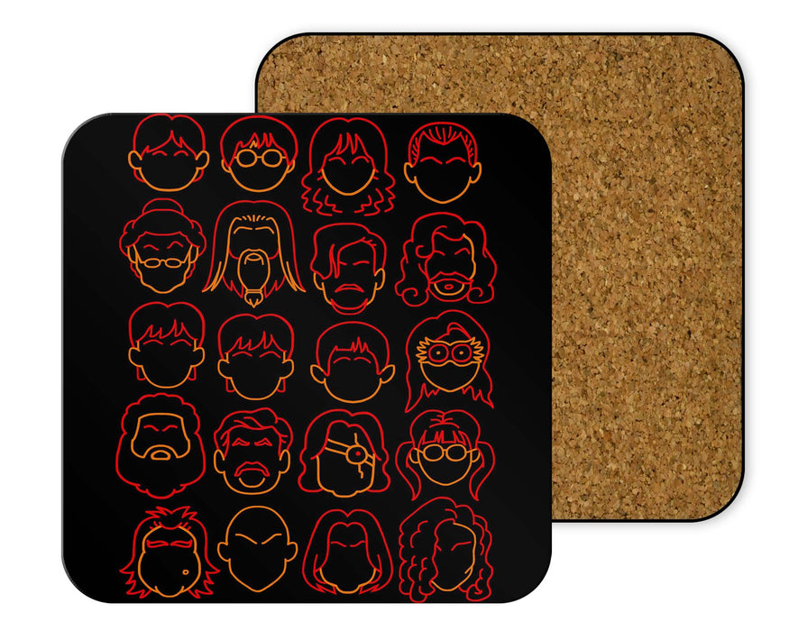 Harry Potter Line Heads Coasters