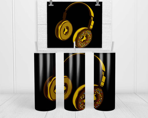 Headphone Donut Double Insulated Stainless Steel Tumbler