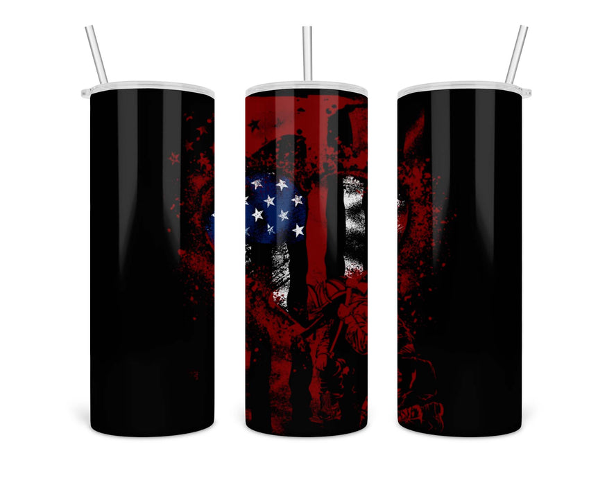 Heart Of Fireman Double Insulated Stainless Steel Tumbler