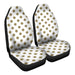 Heraldic Gold Pattern Suns Car Seat Covers - One size