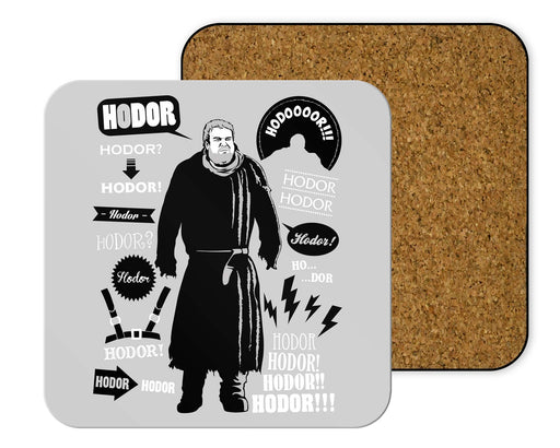 Hodor Quotes Coasters