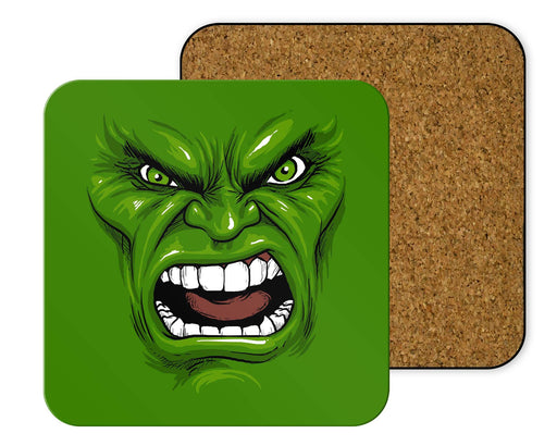Hulk Face Coasters