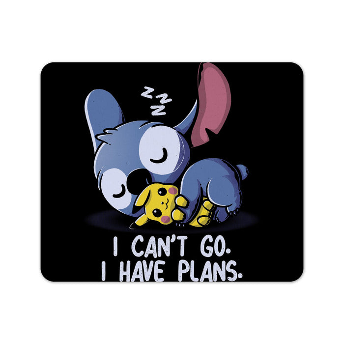 I Can’t Go Stitch Mouse Pad