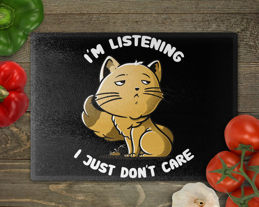I Just Don’t Care Cores Cutting Board