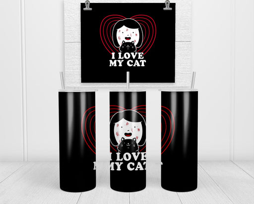 I Love Cat Double Insulated Stainless Steel Tumbler