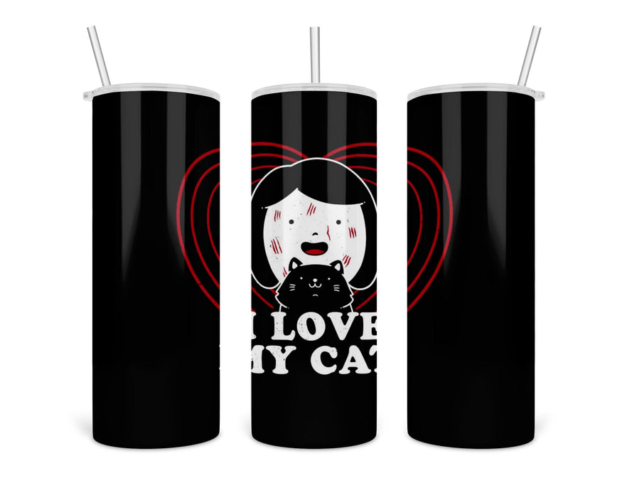 I Love Cat Double Insulated Stainless Steel Tumbler