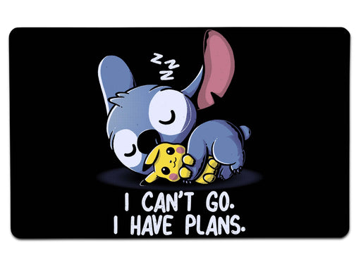 I Can’t Go Stitch Large Mouse Pad