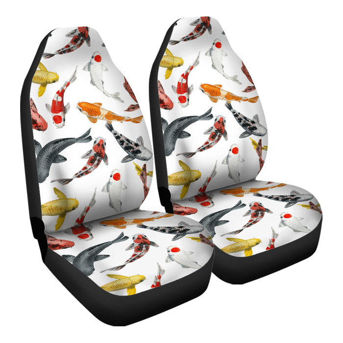 Japan Koi Fish Pattern 10 Car Seat Covers - One size