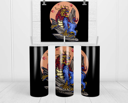 Japanese Lion Tattoo Double Insulated Stainless Steel Tumbler