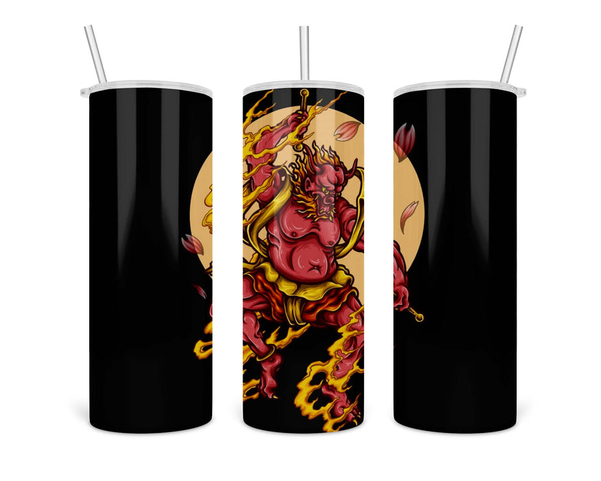 Japanese Red Oni Tattoo Double Insulated Stainless Steel Tumbler