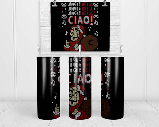 Jingle Bella Ciao Double Insulated Stainless Steel Tumbler