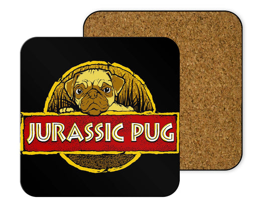Jurassic pug Coasters