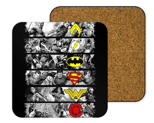 Justice League Blocks Coasters