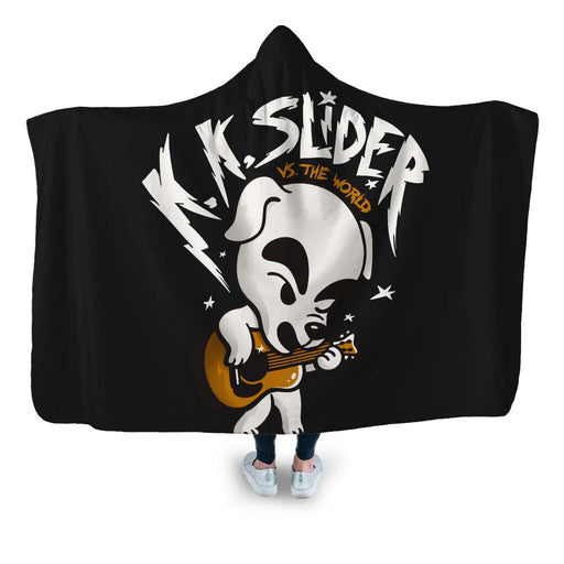 K Slider vs The World Hooded Blanket