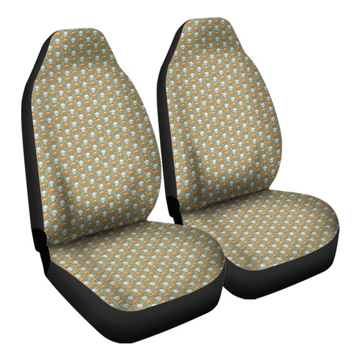 Kawaii Food Patterns 10 Car Seat Covers - One size