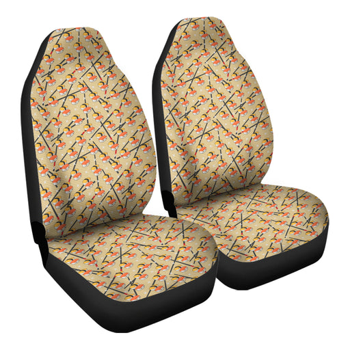 Kawaii Food Patterns 1 Car Seat Covers - One size