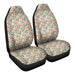 Kawaii Food Patterns 2 Car Seat Covers - One size