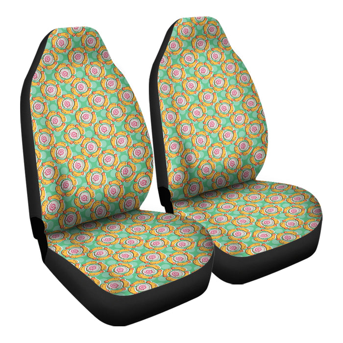 Kawaii Food Patterns 9 Car Seat Covers - One size