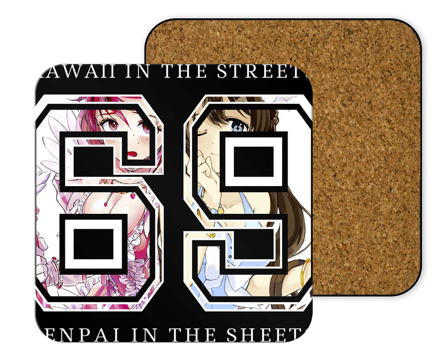 Kawaii In the Street Senpai The Sheets Coasters