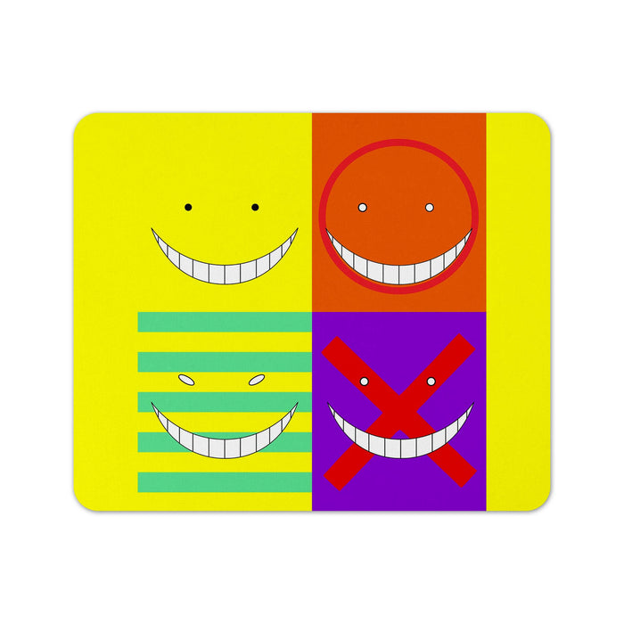 Koro Sensei Faces Mouse Pad