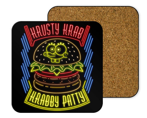 Krusty Krab Krabby Patty Coasters