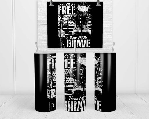 Land Of The Free Home Brave Bw Double Insulated Stainless Steel Tumbler