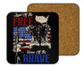 Land Of The Free Home Brave Color Coasters