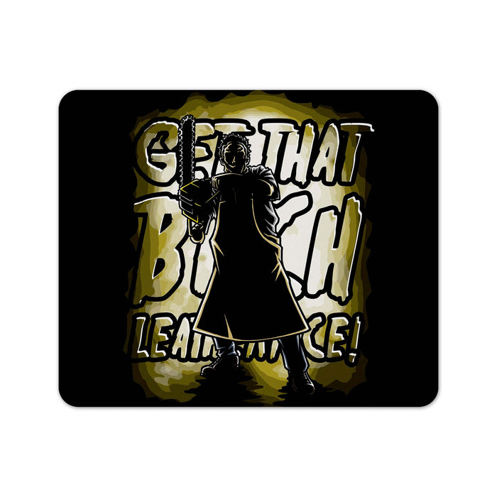 Leatherface Silhouette Mouse Pad