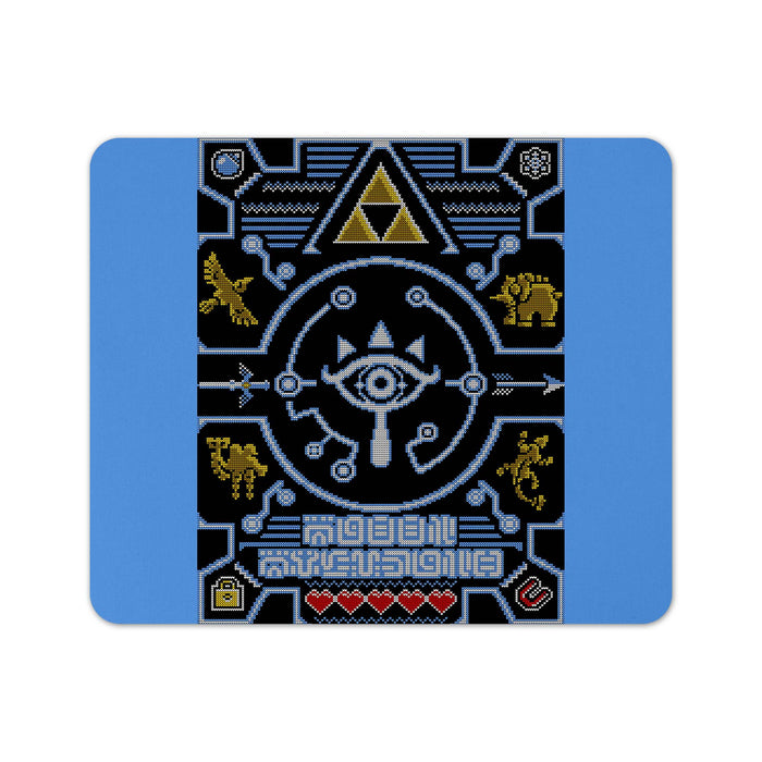 Legend Of Zelda Botw Ugly Sweater2 Mouse Pad