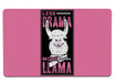 Less Drama More Llama Large Mouse Pad