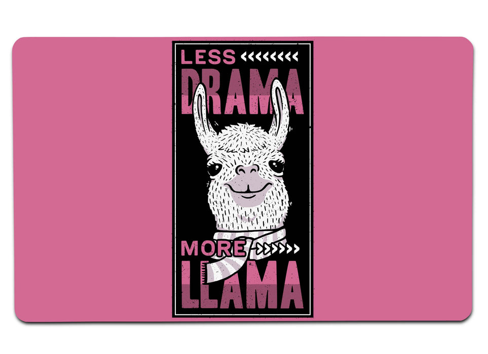 Less Drama More Llama Large Mouse Pad
