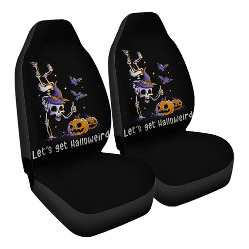 Lets Get Halloweird Car Seat Covers - One size