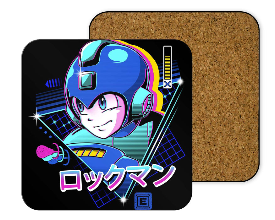 Lofi Blue Bomber Coasters