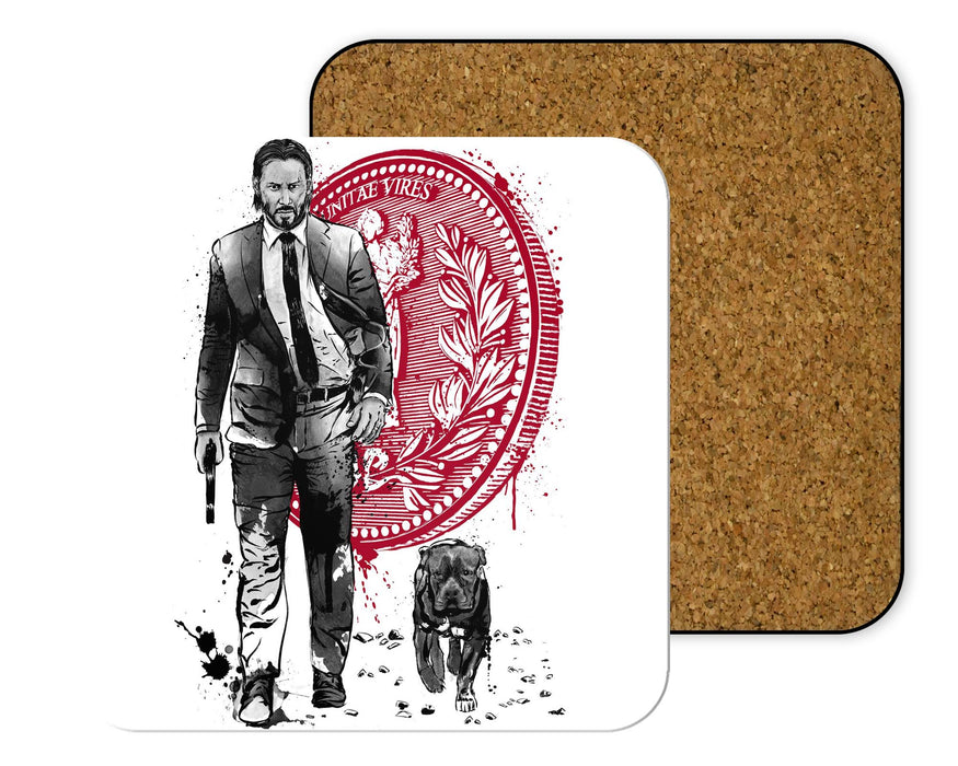 Lone Hitman And Cub Coasters