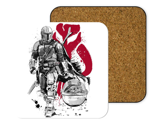 Lone Hunter And Cub Coasters