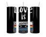 Love Is A Mixtape Double Insulated Stainless Steel Tumbler