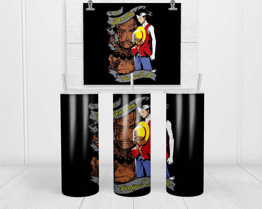 Luffy Comemmorating Ace Double Insulated Stainless Steel Tumbler