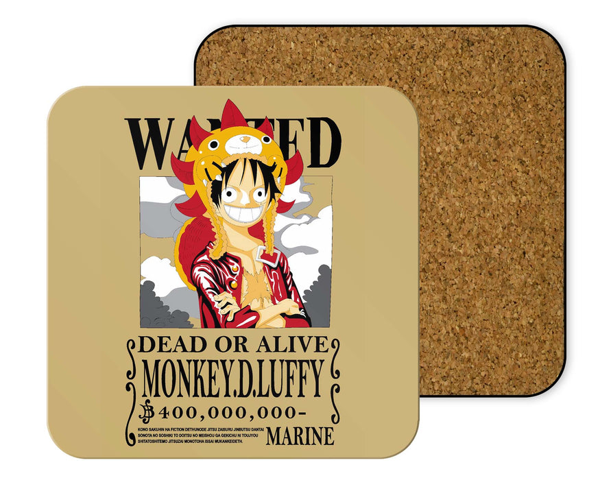 Luffy Wanted 1 Coasters