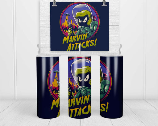 Marvin Attacks! Double Insulated Stainless Steel Tumbler