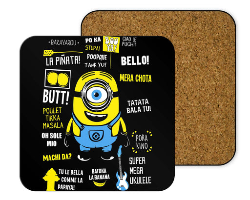 Minion Famous Quotes Coasters