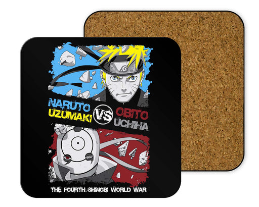 Naruto Vs Obito Coasters