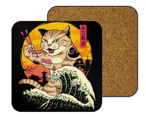 Neko Sushi Wave Coasters
